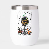 Frohe Weihnachten in einem Weinglas (Rückseite)