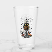 Frohe Weihnachten in einem Weinglas Glas (Rückseite)