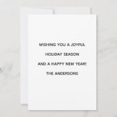 Frohe Weihnachten in einem Weinglas Karte (Rückseite)