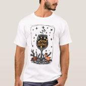 Frohe Weihnachten in einem Weinglas T-Shirt (Vorderseite)