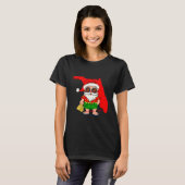 Frohe Weihnachten in Florida! Tropical Santa Cool  T-Shirt (Vorne ganz)
