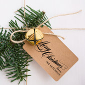 Frohe Weihnachten in Geblüht Script Custom Permastempel