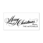 Frohe Weihnachten in Geblüht Script Custom Permastempel (Design)