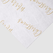 Frohe Weihnachten in Gold, oder Ihre Nachricht Seidenpapier (Detail)