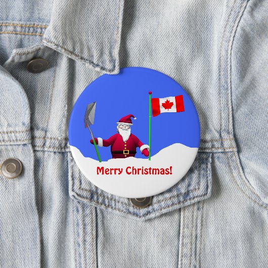Frohe Weihnachten in Kanada Button (Beispiel)