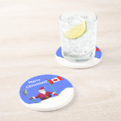 Frohe Weihnachten in Kanada Getränkeuntersetzer (Seite)