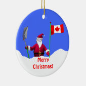 Frohe Weihnachten in Kanada Keramikornament (Rechts)