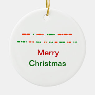 Frohe Weihnachten in Keramik Ornament