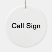 Frohe Weihnachten in Keramik Ornament (Hinten)