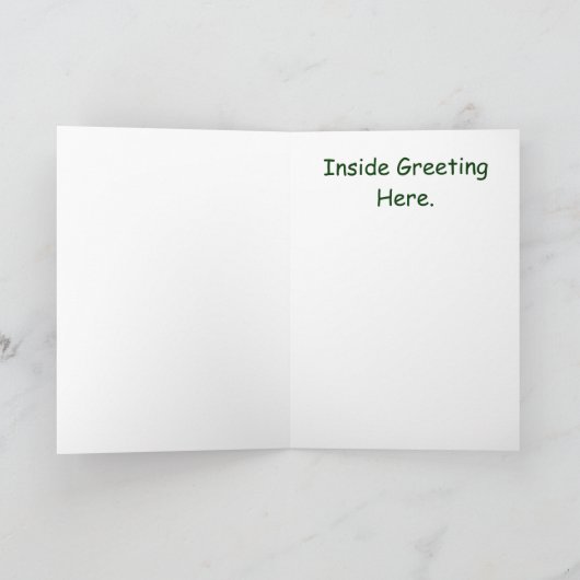 Frohe Weihnachten in Morse Code Card mit Elf (Innenseite)