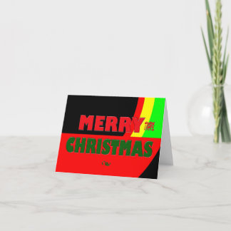 Frohe Weihnachten in Rasta Farben