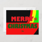 Frohe Weihnachten in Rasta Farben (Vorne/Hinten)