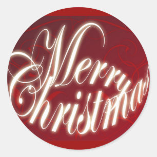 Frohe Weihnachten in Red Stickers