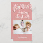 Frohe Weihnachten in Rosa (Vorne/Hinten)