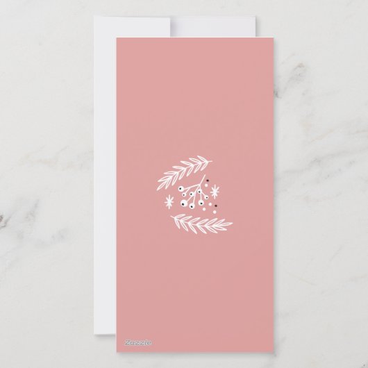 Frohe Weihnachten in Rosa (Rückseite)