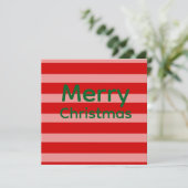 Frohe Weihnachten in Rosa Rot Grün (Stehend Vorderseite)