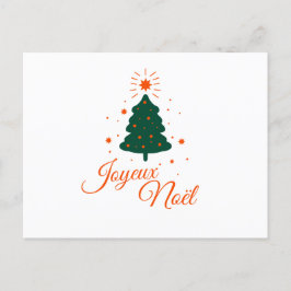 Frohe Weihnachten in Rot: Klassischer und fröhlich Postkarte