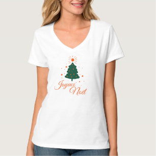 Frohe Weihnachten in Rot: Klassischer und fröhlich T-Shirt
