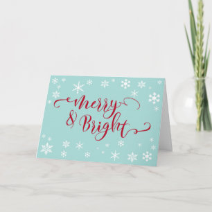 Frohe Weihnachten in roter Typografie auf Rotkehlc
