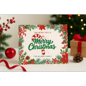 frohe weihnachten in u postkarte