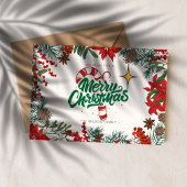 frohe weihnachten in u postkarte