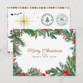frohe weihnachten in u postkarte (Vorne/Hinten)