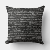 Frohe Weihnachten in verschiedenen Sprachen Kissen (Vorderseite)