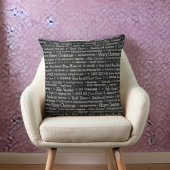 Frohe Weihnachten in verschiedenen Sprachen Kissen