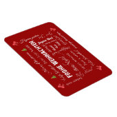 Frohe Weihnachten in verschiedenen Sprachen! Magnet (Rechte Seite)