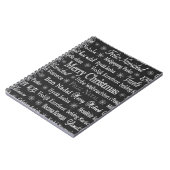 Frohe Weihnachten in verschiedenen Sprachen Notizblock (Linke Seite)