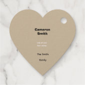 Frohe Weihnachten individuell angepasst Geschenkanhänger (Rückseite)