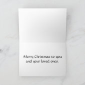 Frohe Weihnachten individuell anpassbar (Innenseite)