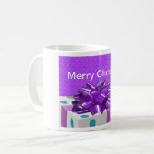 Frohe Weihnachten individuell anpassbar Kaffeetasse (Vorderseite Links)