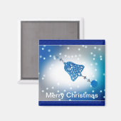 Frohe Weihnachten individuell anpassbar Magnet (Vorderseite/Rückseite)