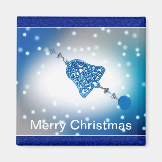 Frohe Weihnachten individuell anpassbar Magnet (Vorne)