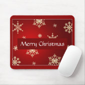 Frohe Weihnachten individuell anpassbar Mousepad (Mit Mouse)