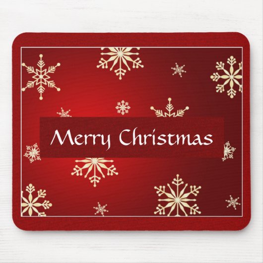 Frohe Weihnachten individuell anpassbar Mousepad (Vorne)