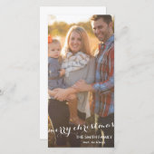 Frohe Weihnachten individuell gestaltete Fotokarte (Vorne/Hinten)