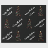 Frohe Weihnachten Individuelle Name Elegant Person Geschenkpapier (Flach)