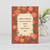 Frohe Weihnachten individuelle Wünsche  (Stehend Vorderseite)