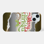 Frohe Weihnachten  iPhone 15 Hülle (Rückseite (Horizontal))