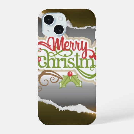 Frohe Weihnachten  iPhone 15 Hülle (Rückseite)