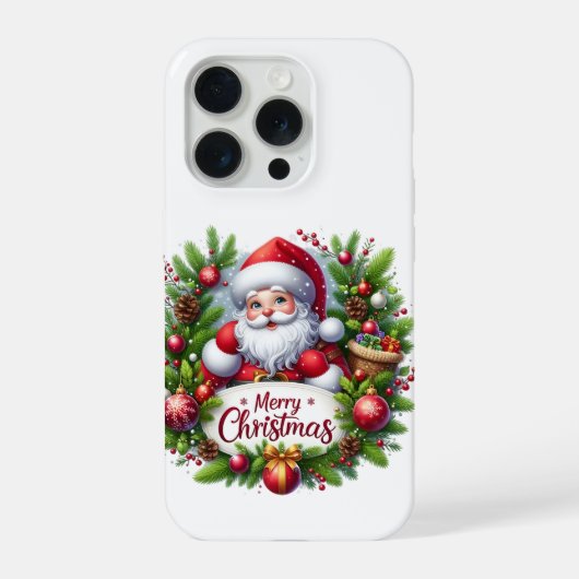 Frohe Weihnachten iPhone 15 Pro Hülle  (Rückseite)