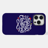 Frohe Weihnachten iPhone Hülle (Rückseite (Horizontal))