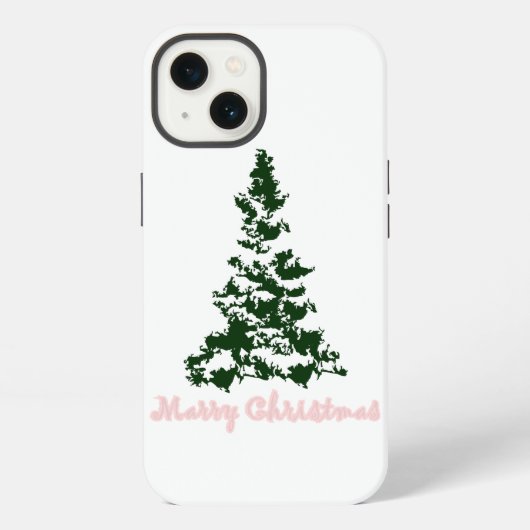 Frohe Weihnachten iPhone Hülle (Rückseite)