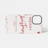 Frohe Weihnachten iPhone Hülle (Rückseite (Horizontal))