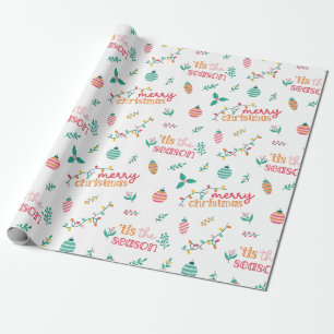 Frohe Weihnachten ist die Saison Geschenkpapier