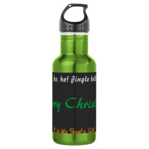 Frohe Weihnachten ist es mein Weihnachtsgeschenk - Edelstahlflasche