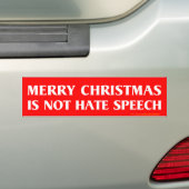 Frohe Weihnachten ist nicht Hass-Rede Autoaufklebe Autoaufkleber (Auf Auto)