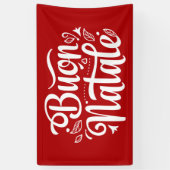 Frohe Weihnachten Italian Merry Christmas Banner (Vertikal)